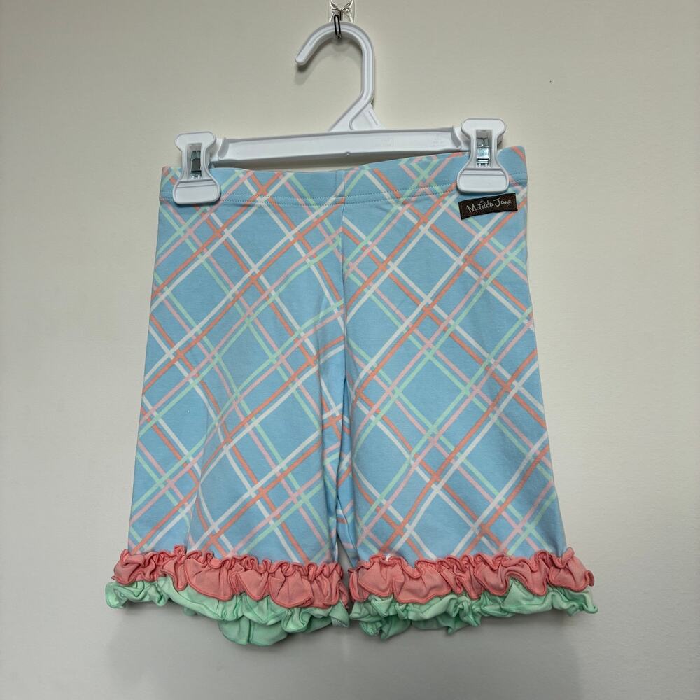 Matilda Jane Plaid Ruffle Shorts – Girls Size 12 – Boutique Double Ruffle Hem